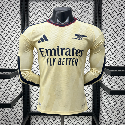 Arsenal 2026/27 Camisola Alternativa de Manga Comprida Versão Jogador – Homem
