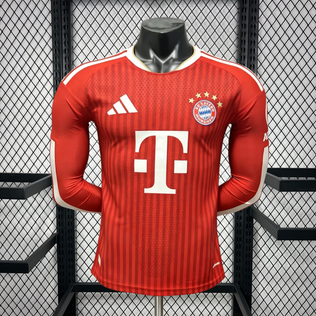 Bayern de Munique 2026/27 Camisola Principal de Manga Comprida Versão Jogador – Homem