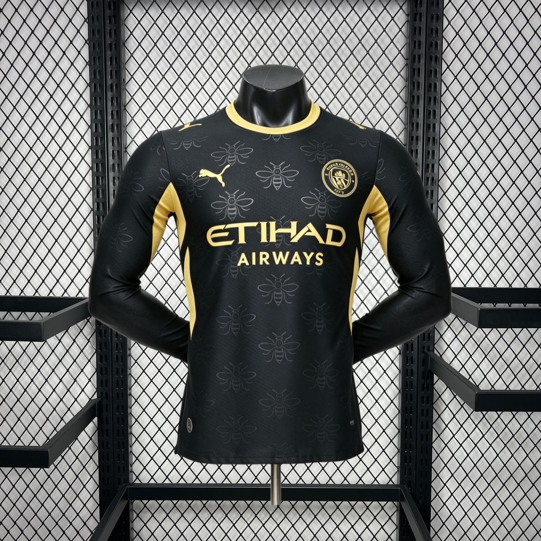 Manchester City 2026/27 Camisola Alternativa de Manga Comprida Versão Jogador – Homem