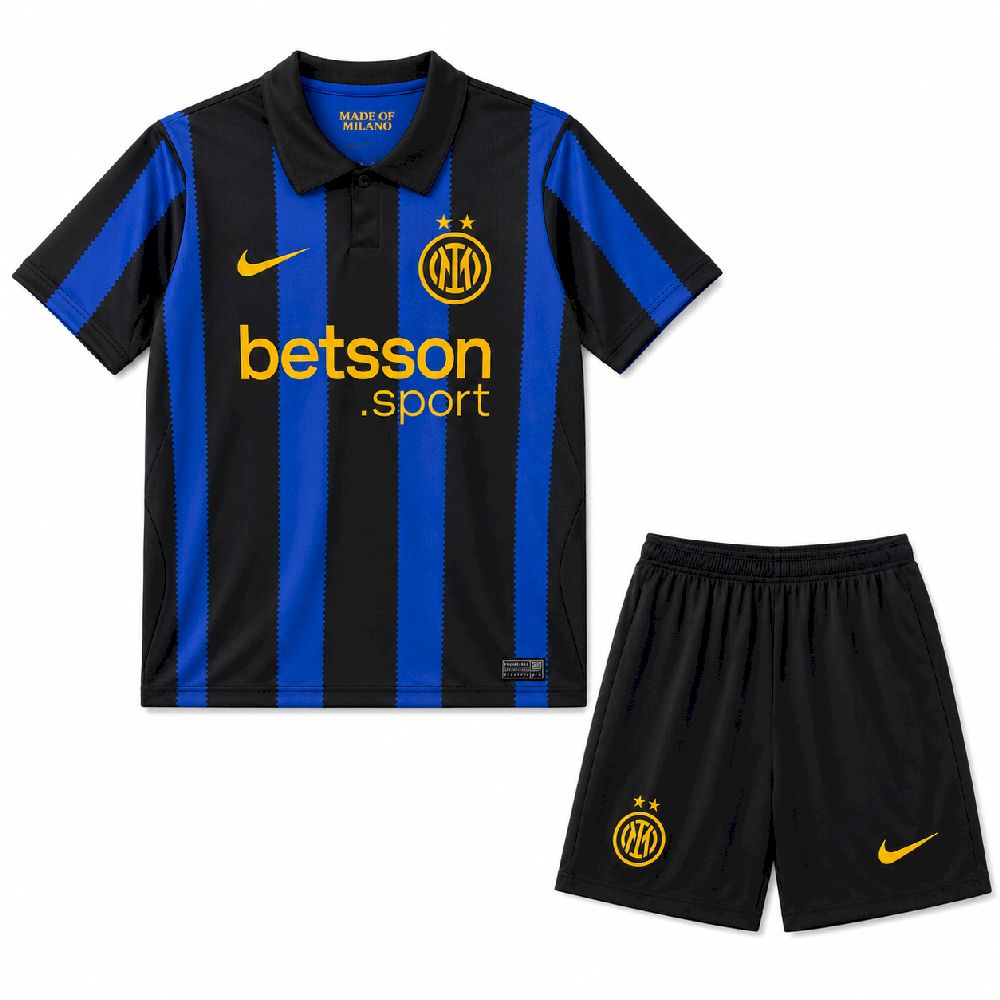 Inter de Milão 2026/27 Conjunto Principal – Criança