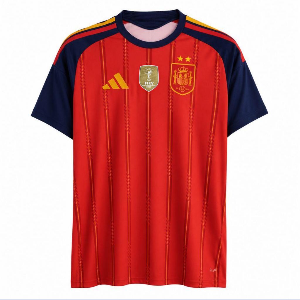 Espanha 2026 Camisola Principal Mundial Camisola Champions Edição – Homem