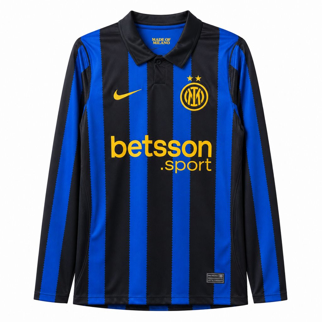 Inter de Milão 2026/27 Camisola Principal de Manga Comprida – Homem