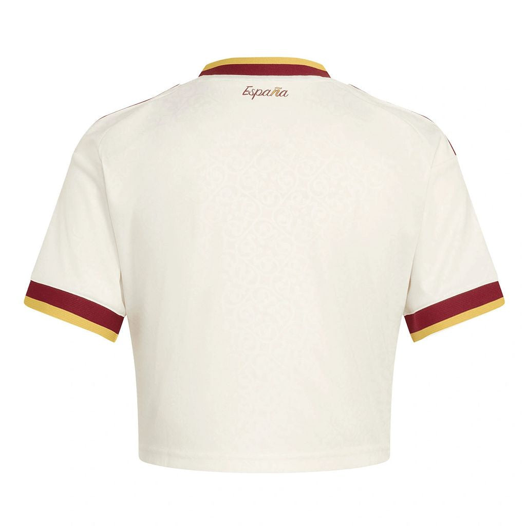 Espanha 2026 Camisola Alternativa Mundial Cropped Champions Edição – Mulher