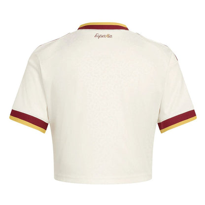 Espanha 2026 Camisola Alternativa Mundial Cropped Champions Edição – Mulher