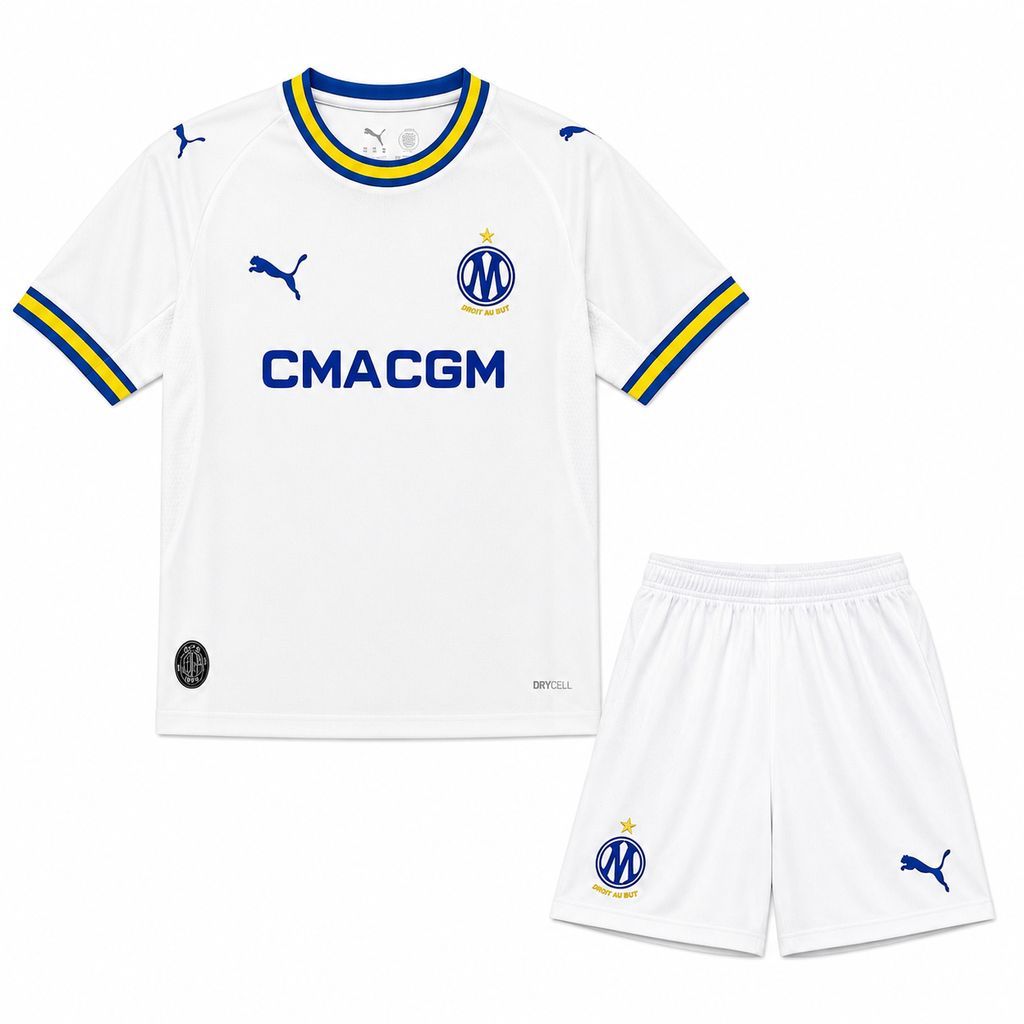 Olympique Marseille 2026/27 Conjunto Principal – Criança