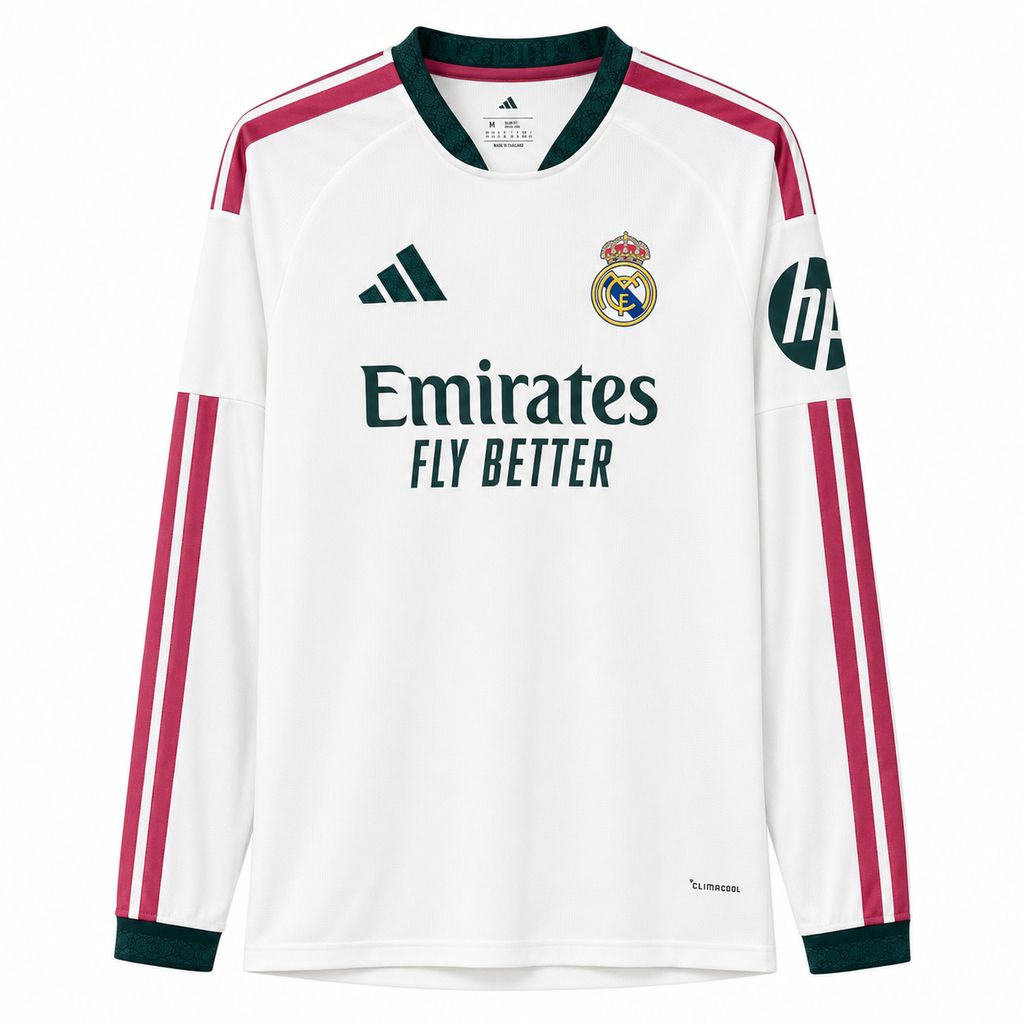 Real Madrid 2026/27 Camisola Principal de Manga Comprida – Homem