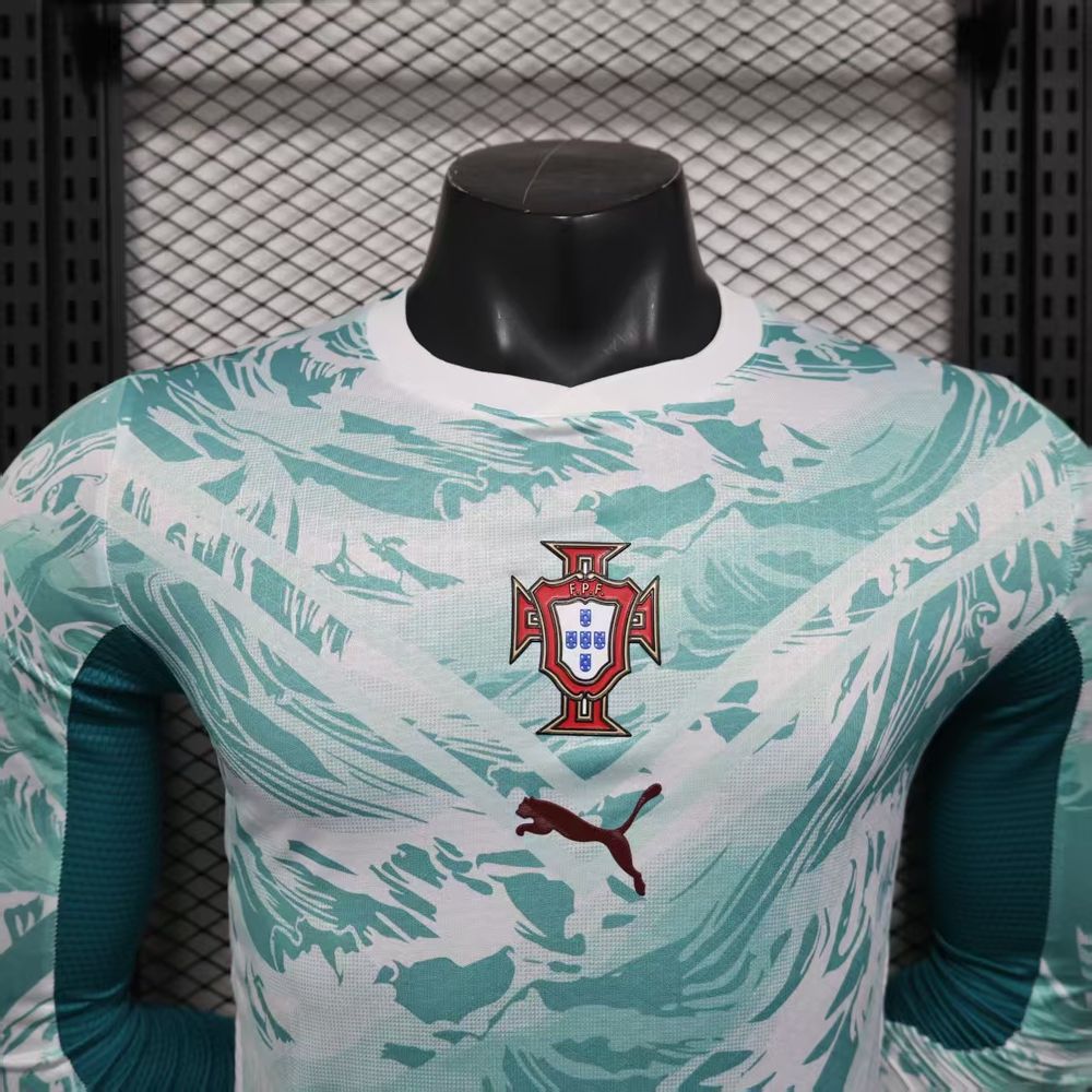 Portugal 2026 Camisola Alternativa Mundial de Manga Comprida Versão Jogador – Homem