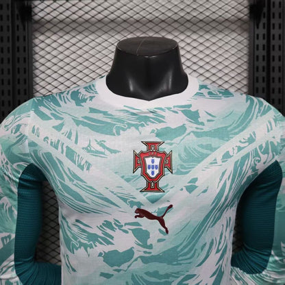 Portugal 2026 Camisola Alternativa Mundial de Manga Comprida Versão Jogador – Homem