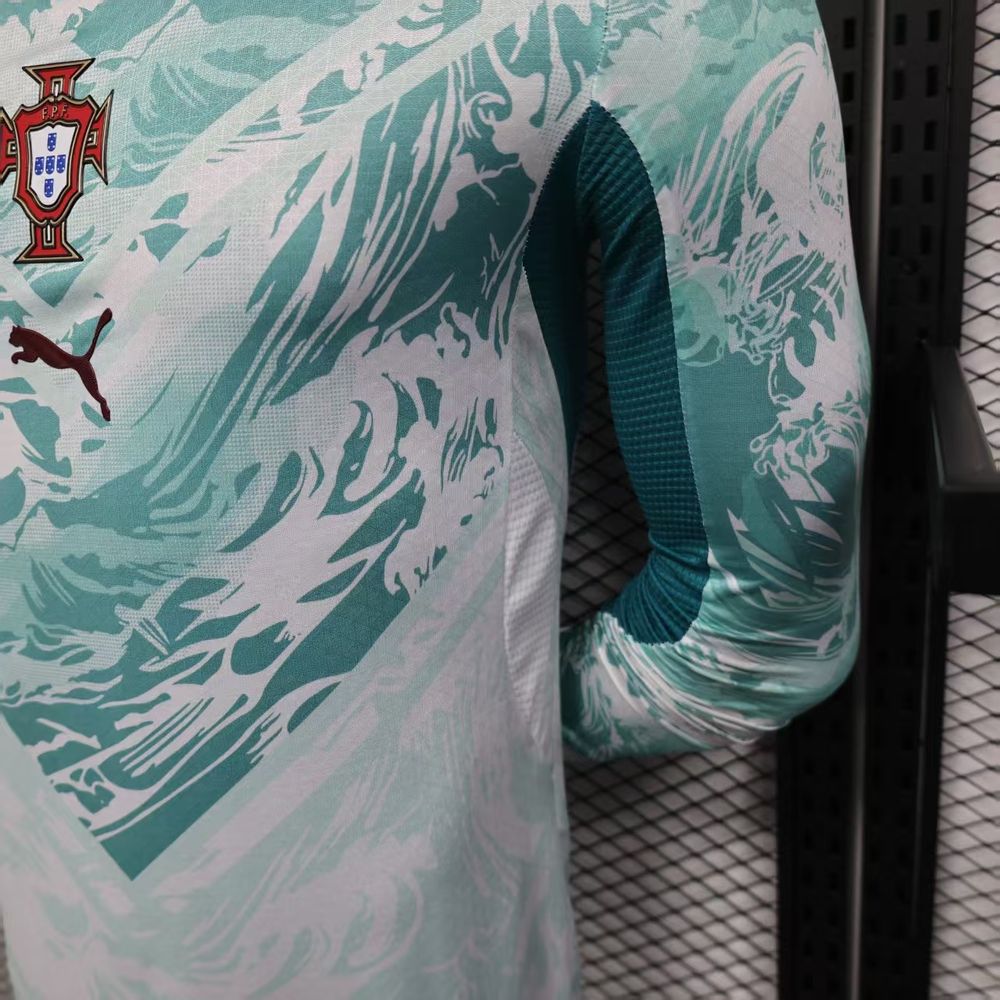 Portugal 2026 Camisola Alternativa Mundial de Manga Comprida Versão Jogador – Homem