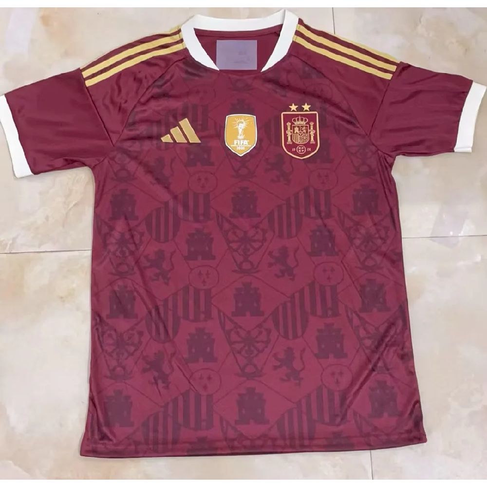 Espanha 2026 Camisola Mundial Conceito Versão (Versão Campeão 2 Estrelas) – Homem