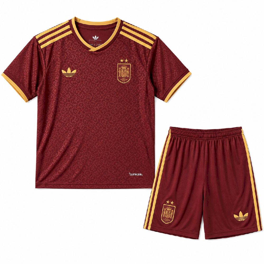 Espanha 2026 Conjunto Terceiro Mundial (Versão Campeão 2 Estrelas) – Criança