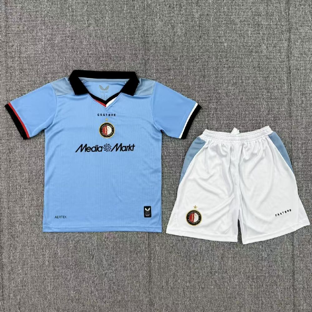 Feyenoord Rotterdam 2026/27 Conjunto Alternativo – Criança