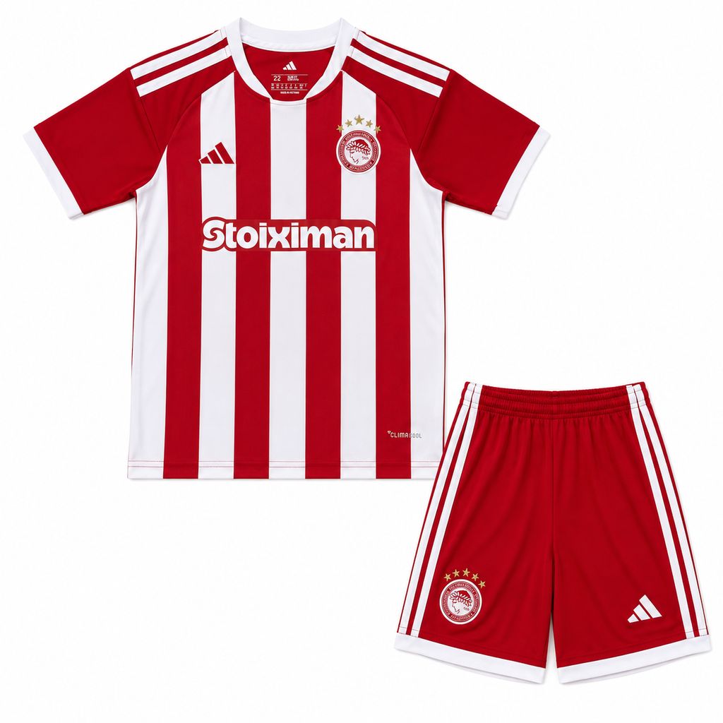 Olympiacos FC 2026/27 Conjunto Principal – Criança