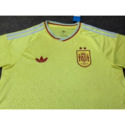 Espanha 2026 Camisola Mundial Réplica Amarela (Versão Campeão 2 Estrelas) – Homem