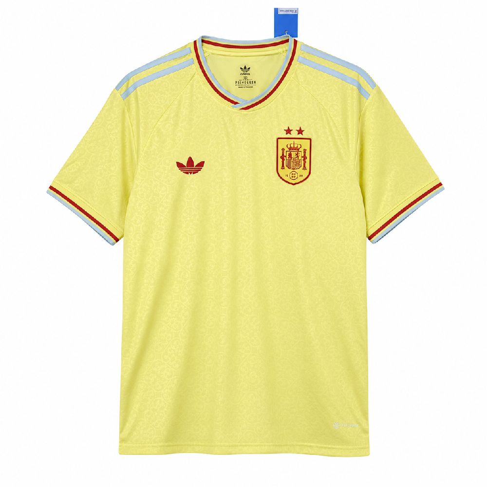 Espanha 2026 Camisola Mundial Réplica Amarela (Versão Campeão 2 Estrelas) – Homem