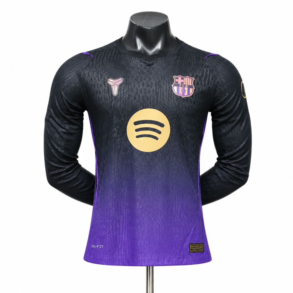 Barcelona 2026/27 Camisola Alternativa de Manga Comprida Versão Jogador – Homem