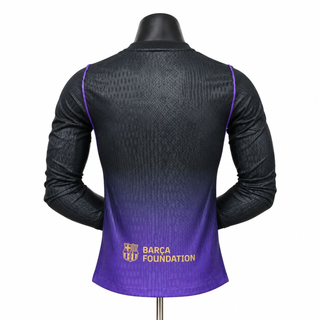 Barcelona 2026/27 Camisola Alternativa de Manga Comprida Versão Jogador – Homem