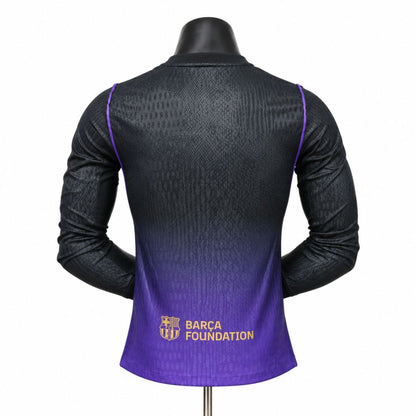 Barcelona 2026/27 Camisola Alternativa de Manga Comprida Versão Jogador – Homem