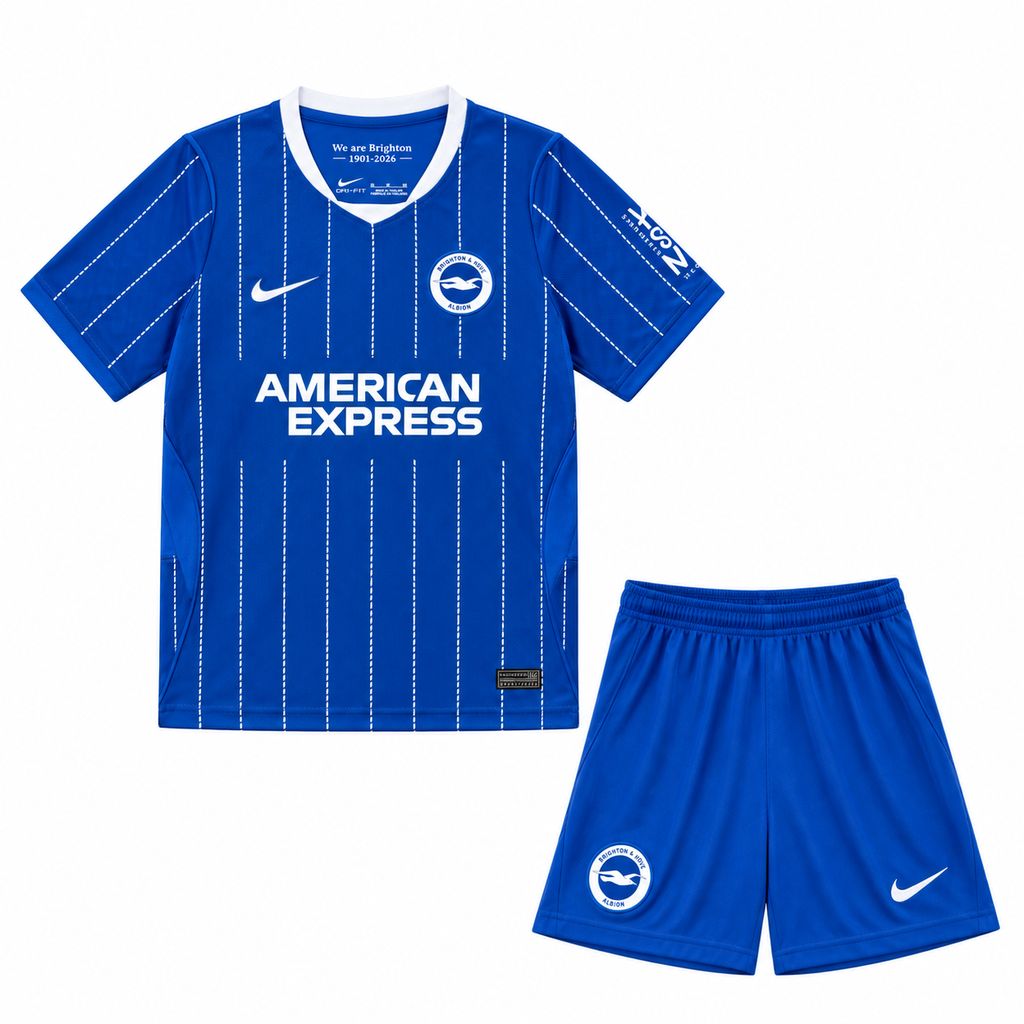 Brighton 2026/27 Conjunto Principal – Criança