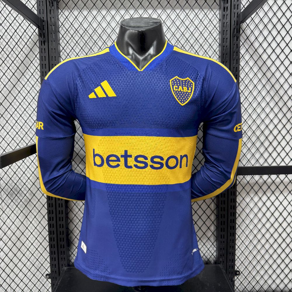 Boca Juniors 2026/27 Camisola Principal de Manga Comprida Versão Jogador – Homem