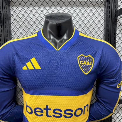 Boca Juniors 2026/27 Camisola Principal de Manga Comprida Versão Jogador – Homem