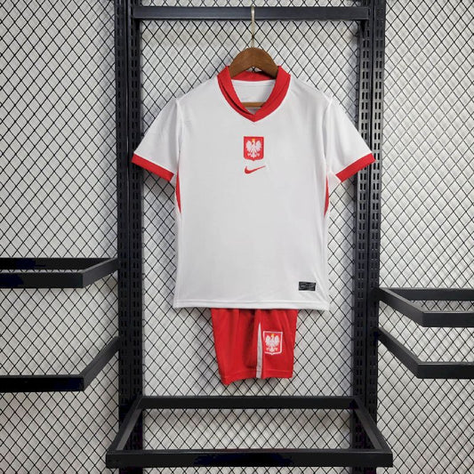 Polónia 2024/25 Conjunto Principal Euro – Criança