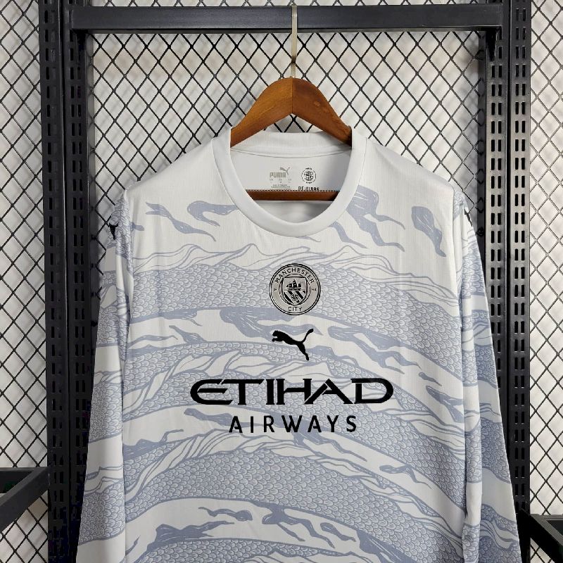 Manchester City 2024/25 Camisola Dragon Edição de Manga Comprida – Homem