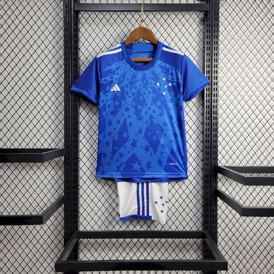 Cruzeiro 2024/25 Conjunto Principal – Criança