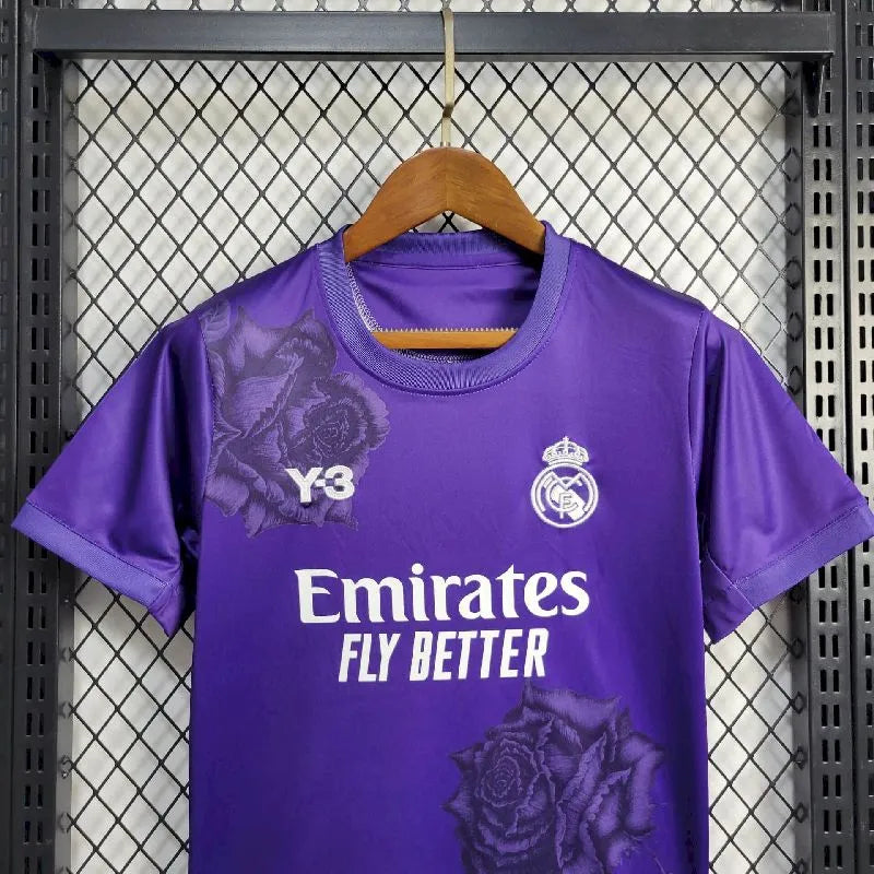 Real Madrid 2024/25 Conjunto Especial Y-3 Rose – Criança