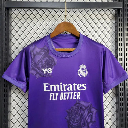 Real Madrid 2024/25 Conjunto Especial Y-3 Rose – Criança