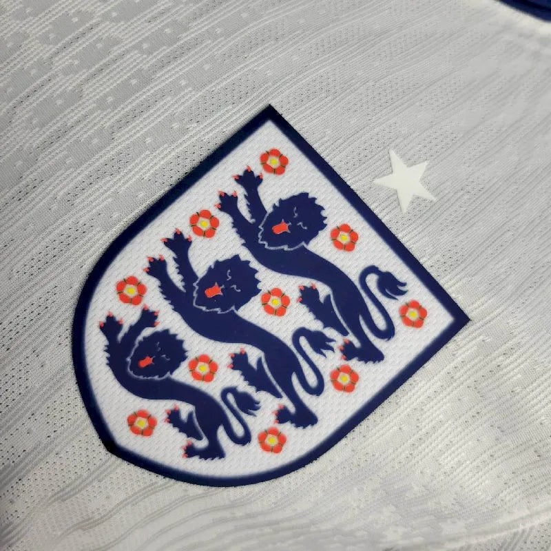 Inglaterra 2024/25 Camisola Principal Euro de Manga Comprida Versão Jogador – Homem