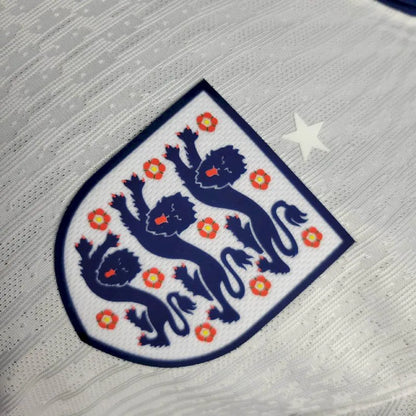 Inglaterra 2024/25 Camisola Principal Euro de Manga Comprida Versão Jogador – Homem