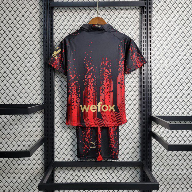 AC Milan 2022/23 Conjunto Quarto – Criança