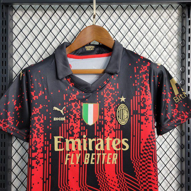 AC Milan 2022/23 Conjunto Quarto – Criança