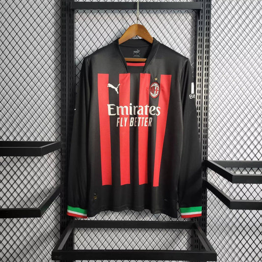 AC Milan 2022/23 Camisola Principal de Manga Comprida – Homem