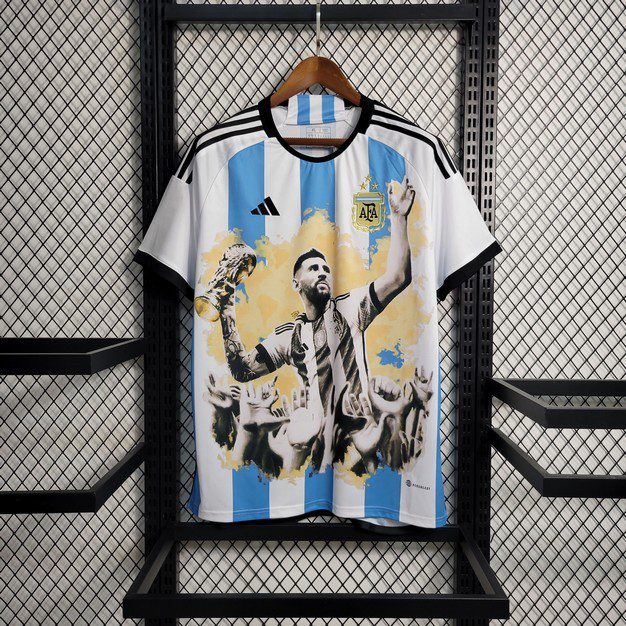 Argentina 2023/24 Camisola Mundial Championship Comemorativa Edição – Homem