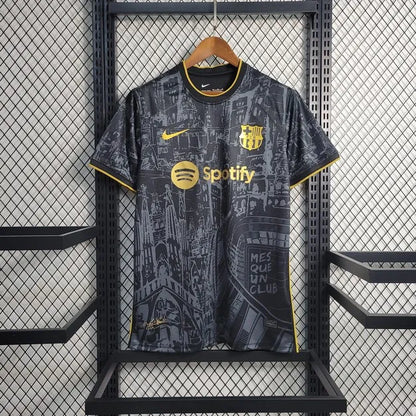 Barcelona 2023/24 Camisola Especial Preta Dourada – Homem
