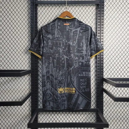 Barcelona 2023/24 Camisola Especial Preta Dourada – Homem