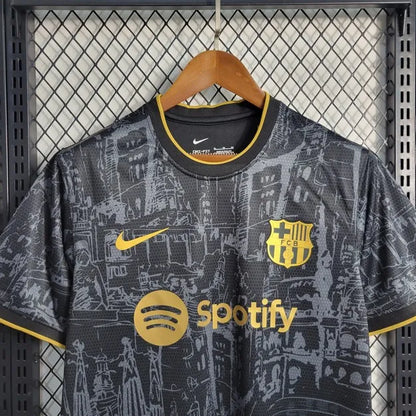 Barcelona 2023/24 Camisola Especial Preta Dourada – Homem