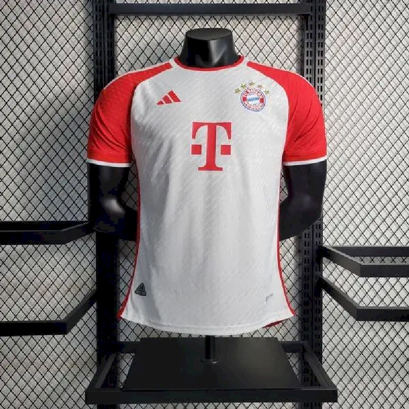 Bayern de Munique 2023/24 Camisola Branca Versão Jogador – Homem