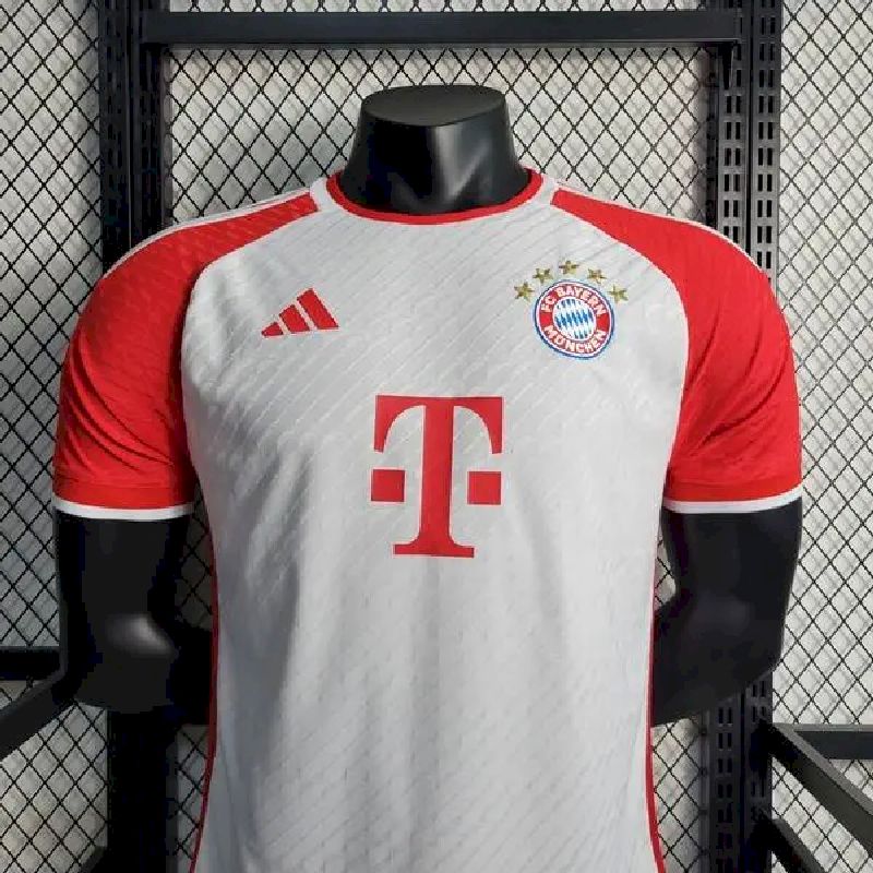 Bayern de Munique 2023/24 Camisola Branca Versão Jogador – Homem