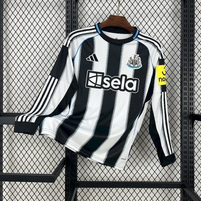 Newcastle United 2025/26 Camisola Principal de Manga Comprida – Homem