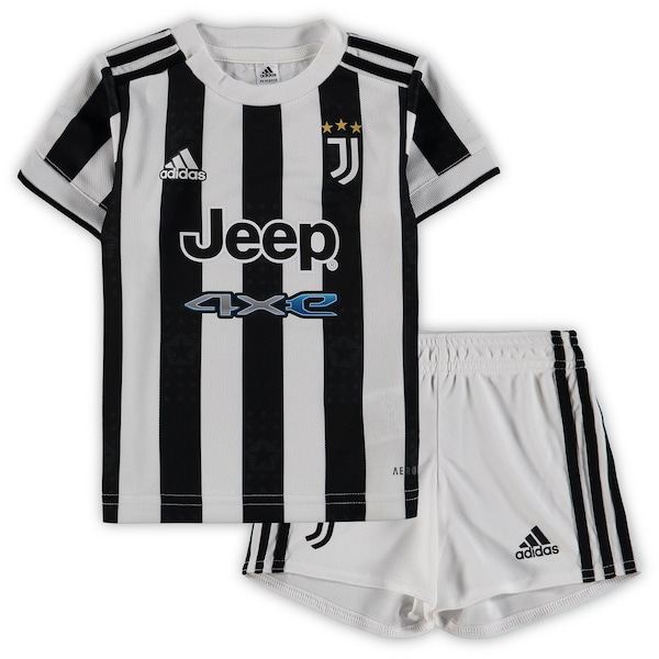 Juventus AD Infant 2021/22 Conjunto Principal Réplica - Branco/Preto – Homem
