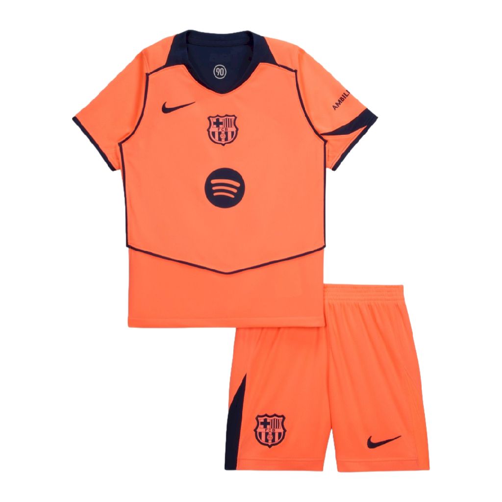 Barcelona 2025/26 Conjunto Terceiro – Criança