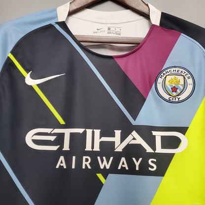 Manchester City 2019/20 Camisola de Pré-Jogo Treino Azul – Homem