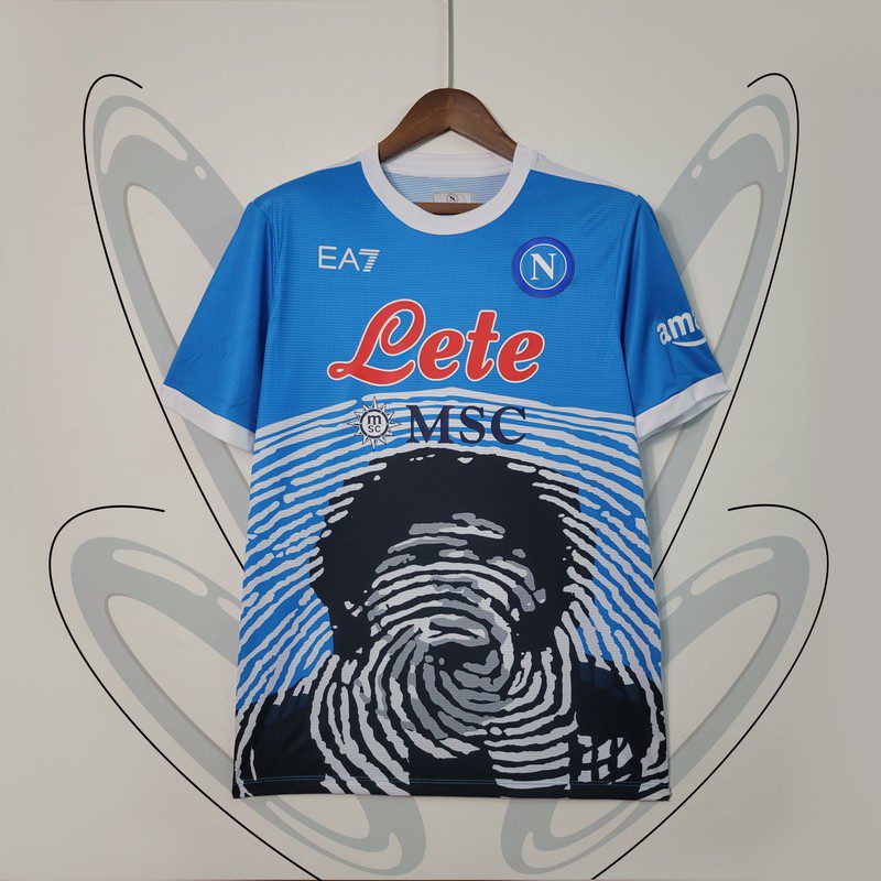 Napoli 2021/22 Camisola Azul Celeste Comemorativa Edição – Homem