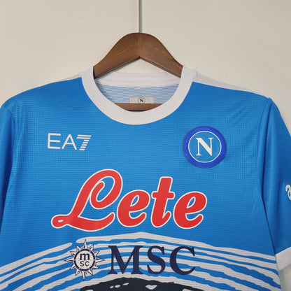 Napoli 2021/22 Camisola Azul Celeste Comemorativa Edição – Homem
