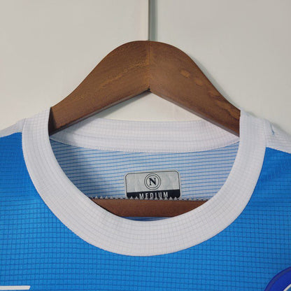 Napoli 2021/22 Camisola Azul Celeste Comemorativa Edição – Homem