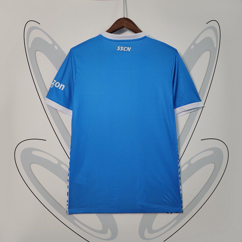 Napoli 2021/22 Camisola Azul Celeste Comemorativa Edição – Homem