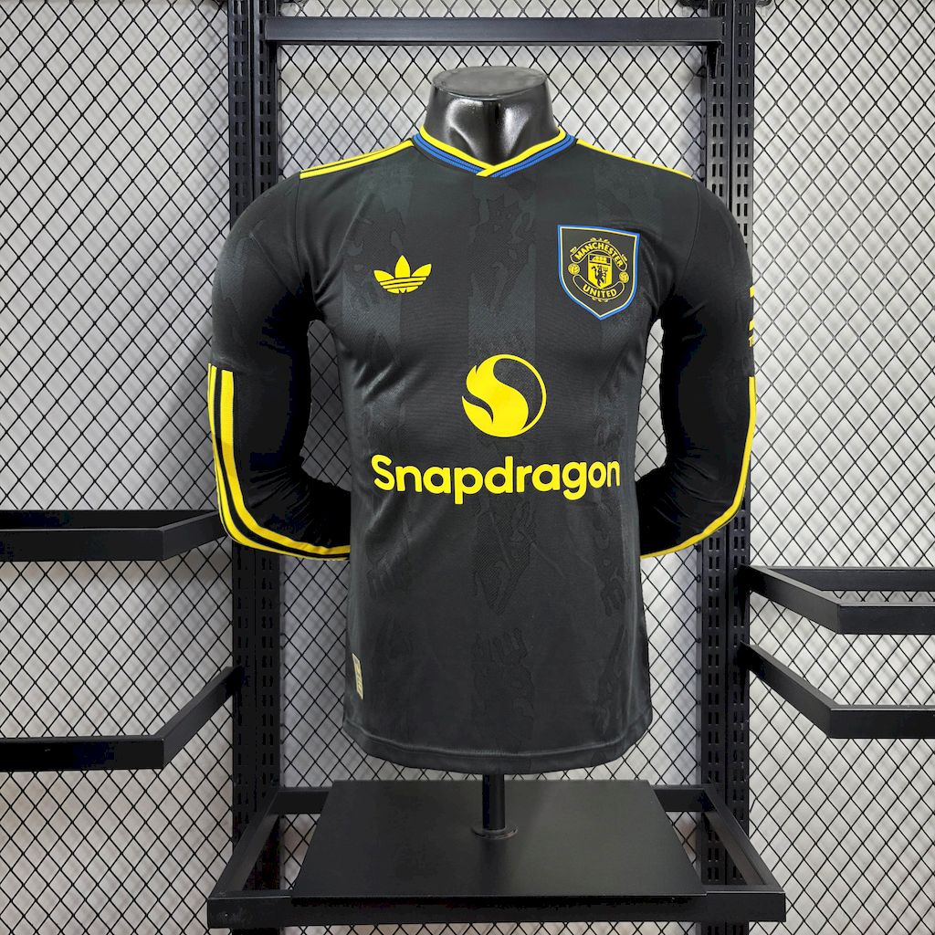 Manchester United 2025/26 Camisola Terceira de Manga Comprida Versão Jogador – Homem